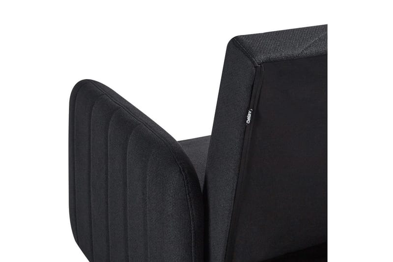 3-sitssoffa Senja Svart, mörkt trä, guld - Svart, mörkt trä, guld - Möbler - Soffa - Bäddsoffa