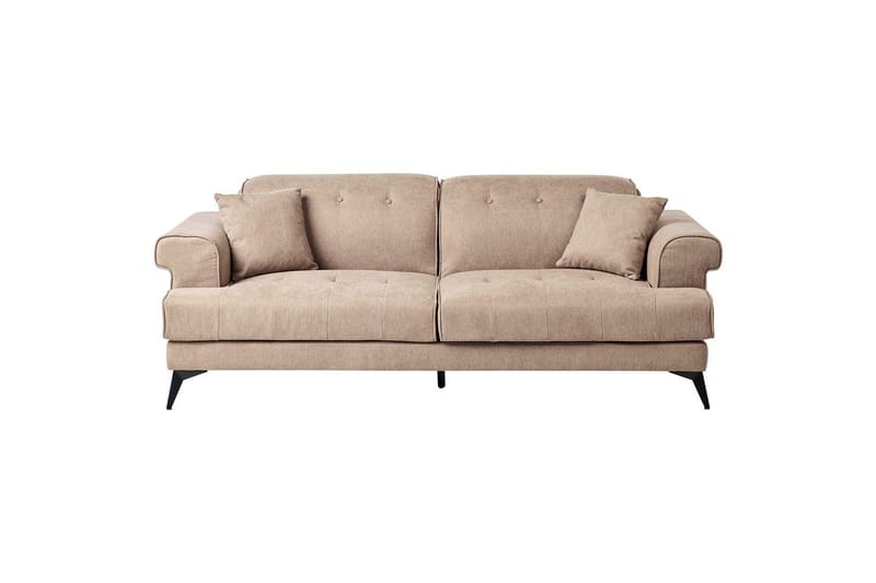 3-sitssoffa Skive Brun, Svart - Beige - Möbler - Soffa - 3 sits soffa