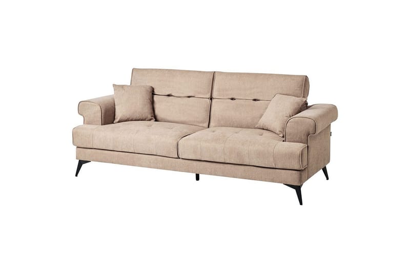 3-sitssoffa Skive Brun, Svart - Beige - Möbler - Soffa - 3 sits soffa