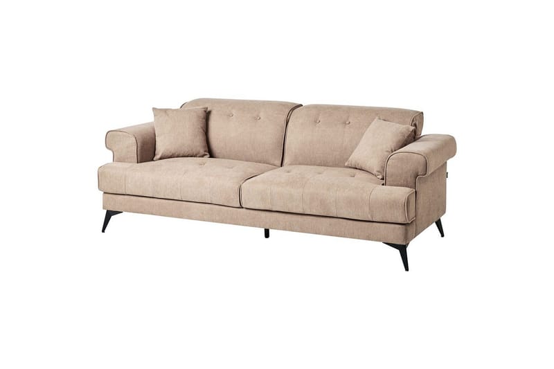 3-sitssoffa Skive Brun, Svart - Beige - Möbler - Soffa - 3 sits soffa