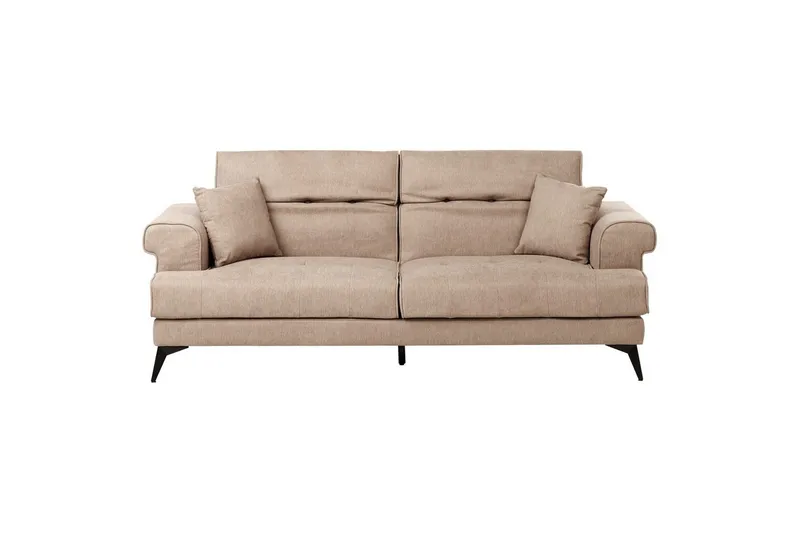 3-sitssoffa Skive Brun, Svart - Beige - Möbler - Soffa - 3 sits soffa