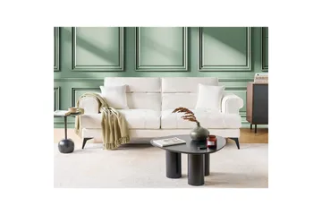 3-sitssoffa Skive Vit/Svart - Vit/Svart - Möbler - Soffa - 3 sits soffa