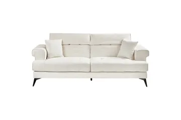 3-sitssoffa Skive Vit/Svart - Vit/Svart - Möbler - Soffa - 3 sits soffa