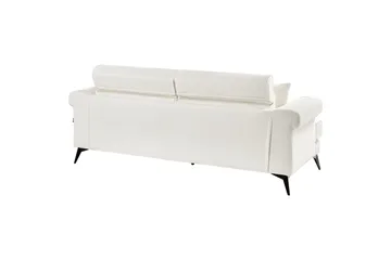 3-sitssoffa Skive Vit/Svart - Vit/Svart - Möbler - Soffa - 3 sits soffa