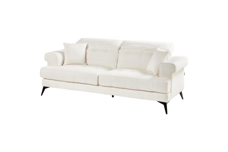 3-sitssoffa Skive Vit/Svart - Vit/Svart - Möbler - Soffa - 3 sits soffa