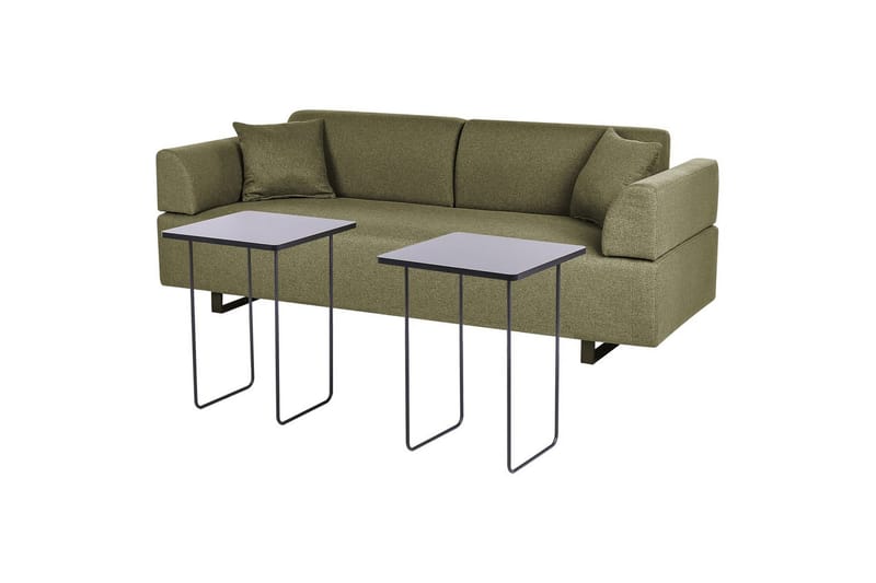 3-sitssoffa Sokna Grön, Svart - Grön, Svart - Möbler - Soffa - 3 sits soffa