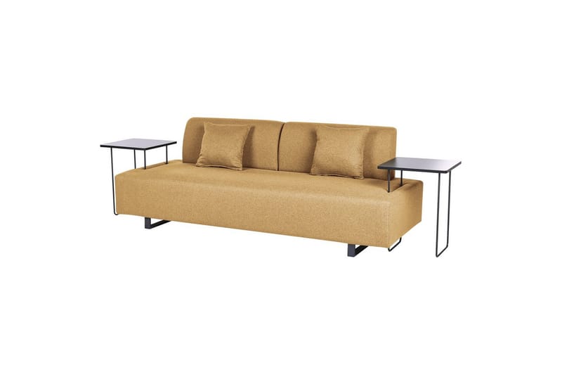 3-sitssoffa Sokna Gul, Svart - Gul, Svart - Möbler - Soffa - 3 sits soffa