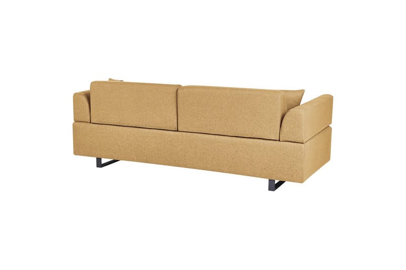 3-sitssoffa Sokna Gul, Svart - Gul, Svart - Möbler - Soffa - 3 sits soffa