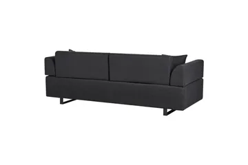 3-sitssoffa Sokna Svart - Svart - Möbler - Soffa - 3 sits soffa