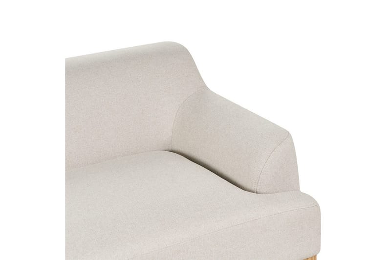 3-sitssoffa Sosjo Beige, ljust trä - Beige, ljust trä - Möbler - Soffa - 3 sits soffa