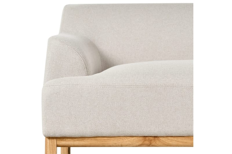 3-sitssoffa Sosjo Beige, ljust trä - Beige, ljust trä - Möbler - Soffa - 3 sits soffa