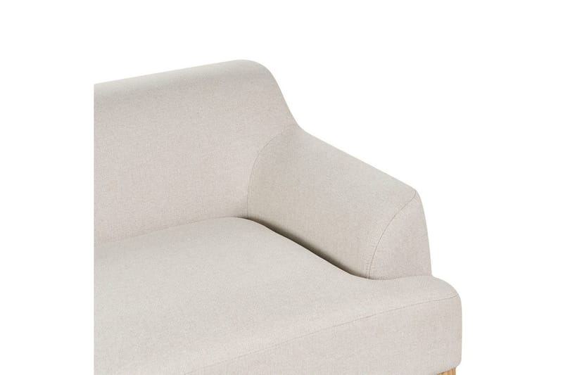 3-sitssoffa Sosjo Beige, ljust trä - Beige, ljust trä - Möbler - Soffa - 3 sits soffa