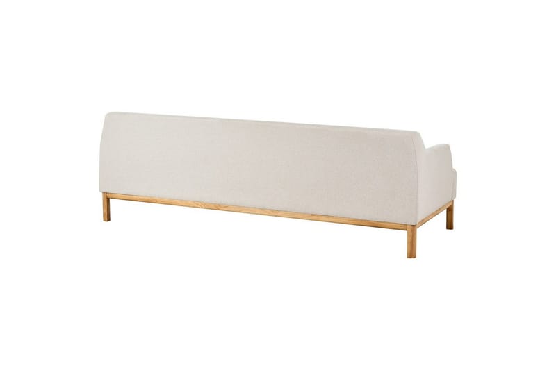 3-sitssoffa Sosjo Beige, ljust trä - Beige, ljust trä - Möbler - Soffa - 3 sits soffa