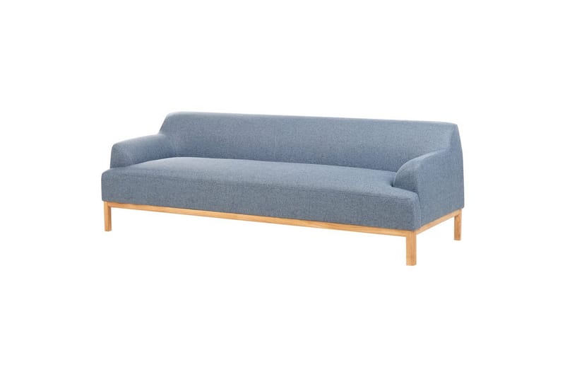 3-sitssoffa Sosjo Blått, ljust trä - Blått, ljust trä - Möbler - Soffa - 3 sits soffa