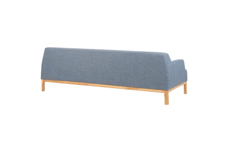 3-sitssoffa Sosjo Blått, ljust trä - Blått, ljust trä - Möbler - Soffa - 3 sits soffa