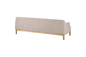 3-sitssoffa Sosjo Brunt, ljust trä - Brunt, ljust trä - Möbler - Soffa - 3 sits soffa