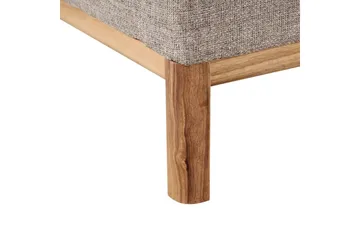 3-sitssoffa Sosjo Brunt, ljust trä - Brunt, ljust trä - Möbler - Soffa - 3 sits soffa
