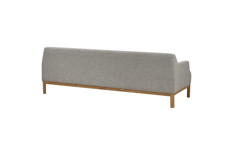 3-sitssoffa Sosjo Grå, ljust trä - Grå, ljust trä - Möbler - Soffa - 3 sits soffa