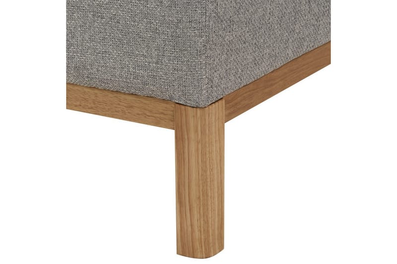 3-sitssoffa Sosjo Grå, ljust trä - Grå, ljust trä - Möbler - Soffa - 3 sits soffa