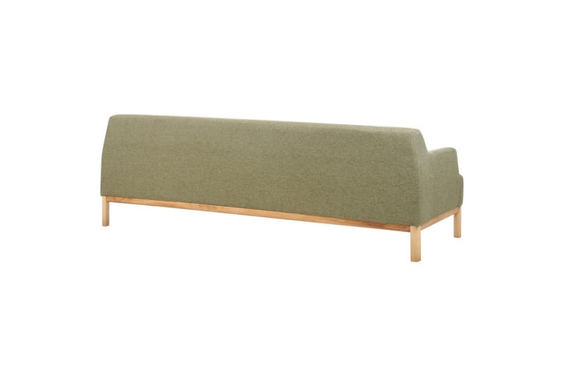 3-sitssoffa Sosjo Grönt, ljust trä - Grönt, ljust trä - Möbler - Soffa - 3 sits soffa