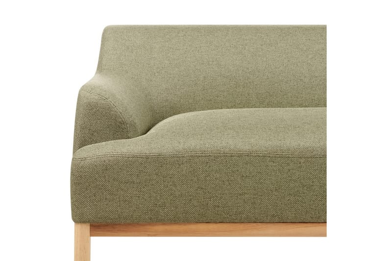 3-sitssoffa Sosjo Grönt, ljust trä - Grönt, ljust trä - Möbler - Soffa - 3 sits soffa