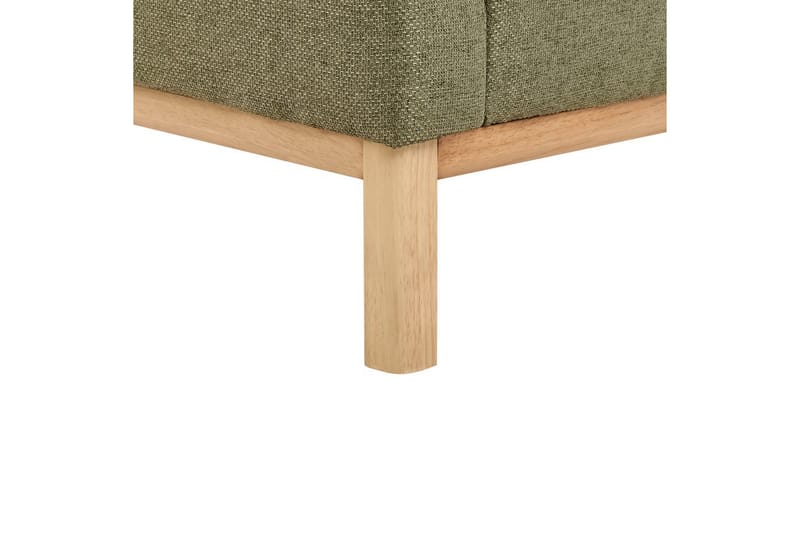 3-sitssoffa Sosjo Grönt, ljust trä - Grönt, ljust trä - Möbler - Soffa - 3 sits soffa