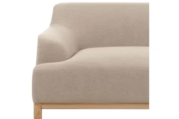 3-sitssoffa Sosjo Taupe, ljust trä - Taupe, ljust trä - Möbler - Soffa - 3 sits soffa