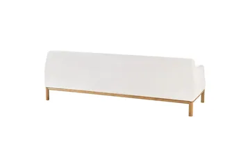 3-sitssoffa Sosjo Vit, ljust trä - Vit, ljust trä - Möbler - Soffa - 3 sits soffa