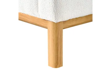3-sitssoffa Sosjo Vit, ljust trä - Vit, ljust trä - Möbler - Soffa - 3 sits soffa