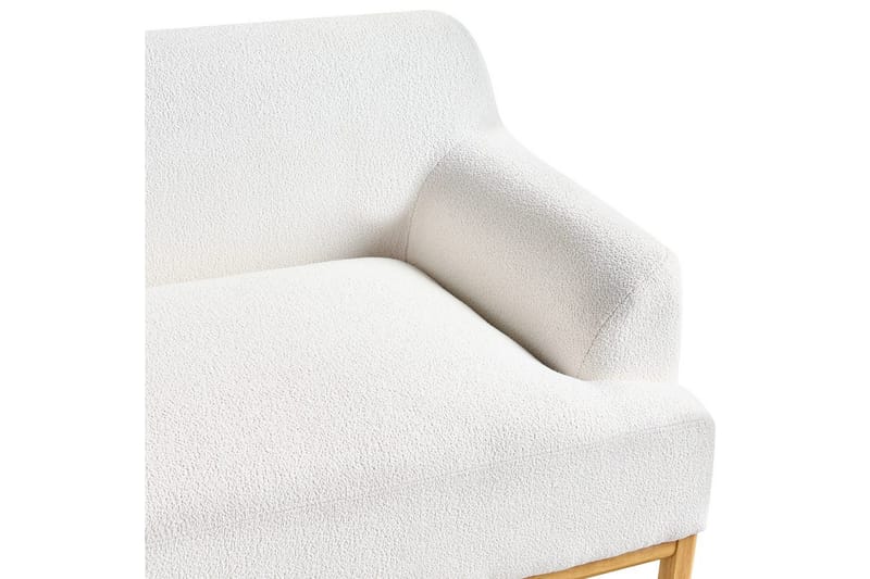 3-sitssoffa Sosjo Vit, ljust trä - Vit, ljust trä - Möbler - Soffa - 3 sits soffa