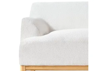 3-sitssoffa Sosjo Vit, ljust trä - Vit, ljust trä - Möbler - Soffa - 3 sits soffa