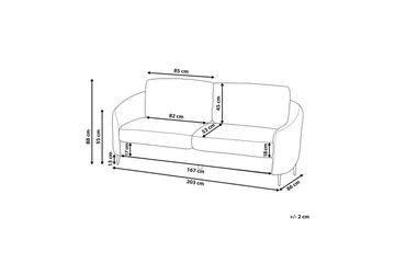 3-sitssoffa Trosa Beige, guld - Beige, guld - Möbler - Soffa - 3 sits soffa