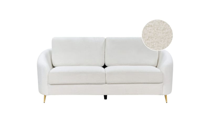 3-sitssoffa Trosa Vitt, guld - Vitt, guld - Möbler - Soffa - 3 sits soffa