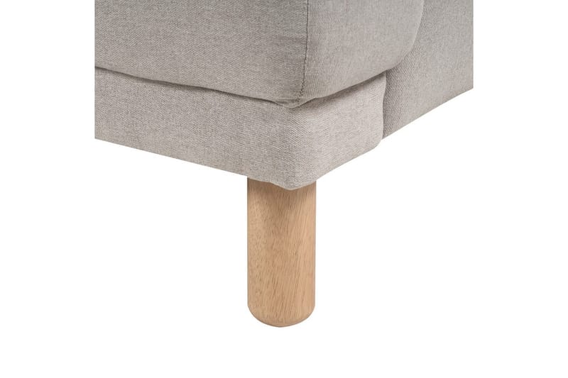 3-sitssoffa Tuve Beige, ljust trä, Polyester - Beige, ljust trä, Polyester - Möbler - Soffa - 3 sits soffa