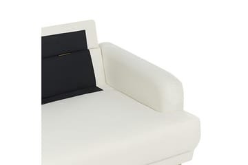 3-sitssoffa Tuve Off-white, ljust trä, Polyester - Off-white, ljust trä, Polyester - Möbler - Soffa - 3 sits soffa