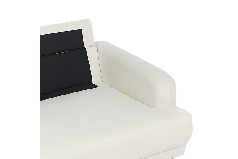 3-sitssoffa Tuve Off-white, ljust trä, Polyester - Off-white, ljust trä, Polyester - Möbler - Soffa - 3 sits soffa