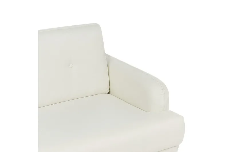 3-sitssoffa Tuve Off-white, ljust trä, Polyester - Off-white, ljust trä, Polyester - Möbler - Soffa - 3 sits soffa
