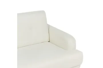 3-sitssoffa Tuve Off-white, ljust trä, Polyester - Off-white, ljust trä, Polyester - Möbler - Soffa - 3 sits soffa