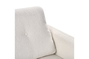 3-sitssoffa Tuve Vit, ljust trä, Bouclé - Vit, ljust trä, Bouclé - Möbler - Soffa - 3 sits soffa