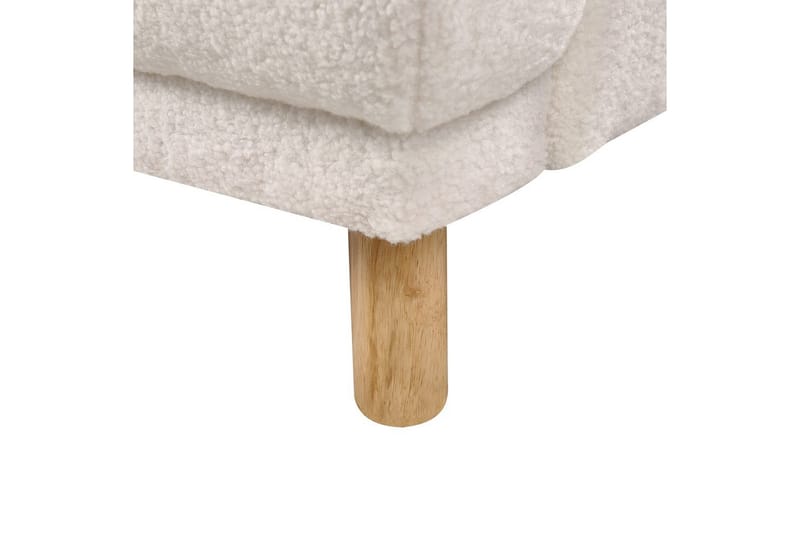 3-sitssoffa Tuve Vit, ljust trä, Bouclé - Vit, ljust trä, Bouclé - Möbler - Soffa - 3 sits soffa