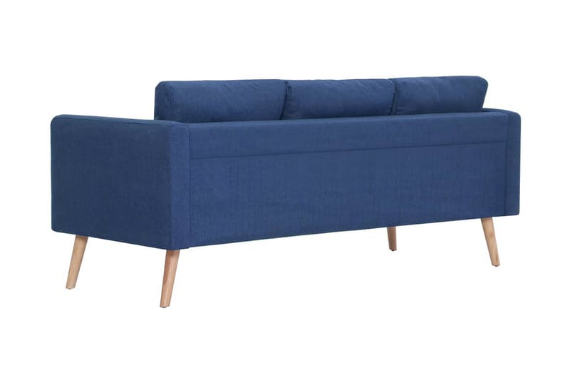 3-sitssoffa tyg blå - Blå - 3 sits soffa