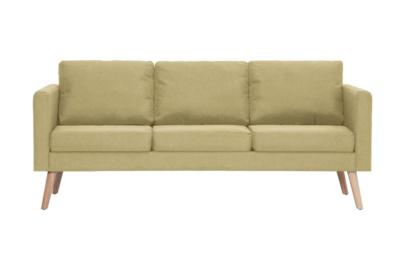 3-sitssoffa tyg grön - Grön - 3 sits soffa
