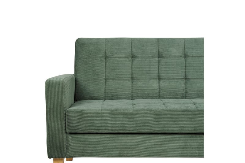 3-sitssoffa Vehkoo Grönt, ljust trä - Grönt, ljust trä - Möbler - Soffa - Bäddsoffa