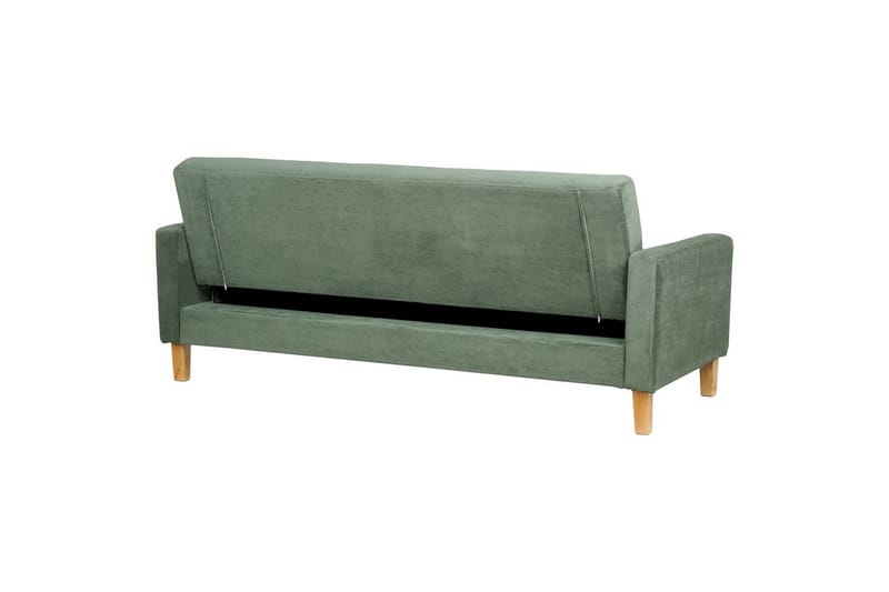 3-sitssoffa Vehkoo Grönt, ljust trä - Grönt, ljust trä - Möbler - Soffa - Bäddsoffa