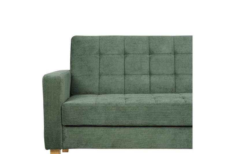 3-sitssoffa Vehkoo Grönt, ljust trä - Grönt, ljust trä - Möbler - Soffa - Bäddsoffa