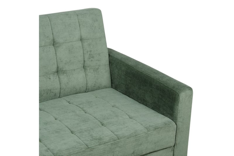 3-sitssoffa Vehkoo Grönt, ljust trä - Grönt, ljust trä - Möbler - Soffa - Bäddsoffa