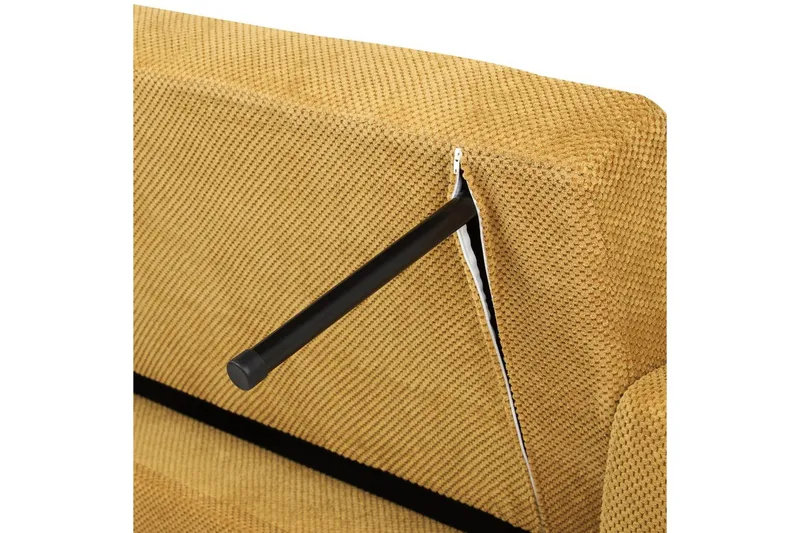 3-sitssoffa Vehkoo Gult, ljust trä - Gult, ljust trä - Möbler - Soffa - Bäddsoffa