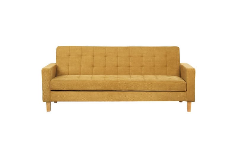 3-sitssoffa Vehkoo Gult, ljust trä - Gult, ljust trä - Möbler - Soffa - Bäddsoffa