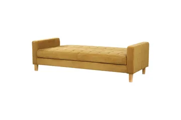 3-sitssoffa Vehkoo Gult, ljust trä - Gult, ljust trä - Möbler - Soffa - Bäddsoffa