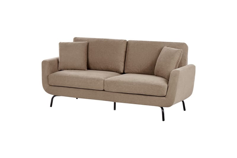3-sitssoffa Vesala Brun, Svart - Brun, Svart - Möbler - Soffa - 3 sits soffa